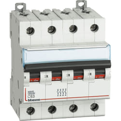 BTicino FN84C63 Disjoncteur magnétothermique modulaire BTDIN60 4P 63A courbe C