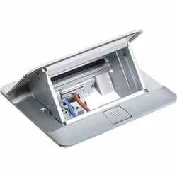 Tour rétractable POP-UP 4 modules living-light, matix. Tourelle intégrée pour planchers et bureaux flottants avec KIT 150640N ...
