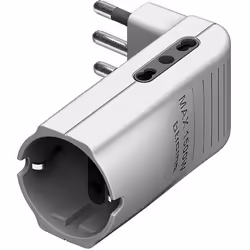bticino S3616DE, 250 V, 16 A, Blanc, P30, Plastique, Mâle/Femelle