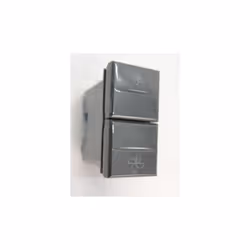 Commande VMC anthracite double poussoir 2 vitesses avec position arrêt 1 module AXOLUTE BTICINO HS4027VMC Tarif année :2016 T ...
