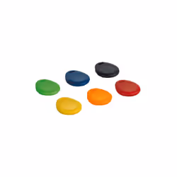 bticino 348260 : lot de 6 badges de couleurs différentes compatibles avec le contrôle d'accès intégré à la platine de rue réf ...