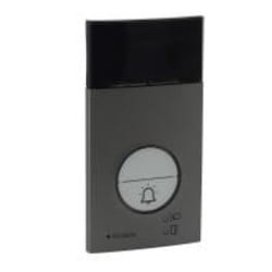 Legrand 343081 Bouton poussoir de sonnette de porte Noir, Gris Avec fil