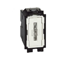 De'visseur en vie1p 10 ax, 250 va.c., vis morsetti/piastrina, illuminable - 1 module k4003