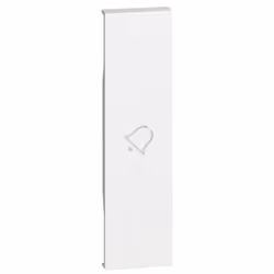 Couvrir Bticino en train de Vivre Maintenant avec bell symbole 1 Module, de couleur blanche en aluminium moulé. Typologie : A ...
