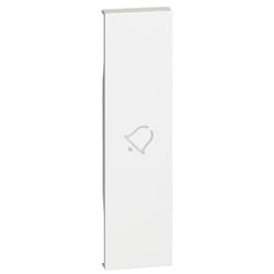 Couvrir Bticino en train de Vivre Maintenant avec bell symbole 1M blanc KW01D