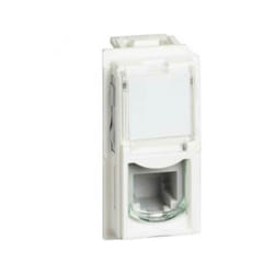 Bticino - Connecteur rj11 en vie connecteur k10 connexion de type k10 pour transmission de donnees telephone 1 module blanc kw4258rj11
