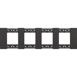 Plaque de finition Living Now Collection Les Noirs 4x2 modules finition Noir (BTKA4802M4KG)