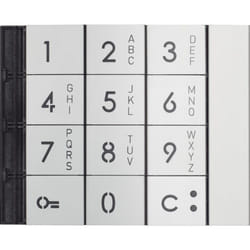 Façade alphanumérique du clavier métal Bticino BT353011