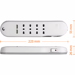 bticino Slim multiprise 1,5 m 4 sortie(s) CA Intérieure Blanc - Vue supplémentaire 5