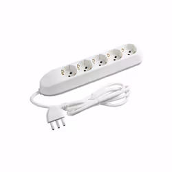bticino 3685D, 1,5 m, Intérieure, Courbe, Blanc, 5 sortie(s) CA, 250 V