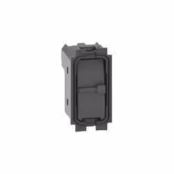 Double bouton 10 A 250 Vca. 1 P (NO) + 1 P (NO) verrouillés pour volets roulants, non lumineux - 1 module
