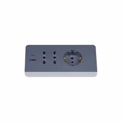 bticino S3711GBU multiprise 2 m 3 sortie(s) CA Intérieure Gris - Vue supplémentaire 3