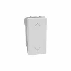Bticino MatixGo interlocked 1 module blanc - JW4037NDouble pushbutton 1P (NO) + 1P (NO) 10A - 250Vac interlocked 1 module Cou ...
