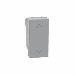 Bticino MatixGo interlocked double bouton poussoir 1 module gris - JG4037NDouble bouton poussoir 1P (NO) + 1P (NO) 10A 250Vac ...