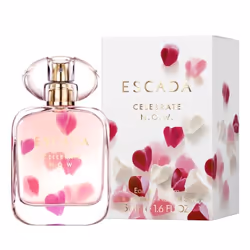 ESCADA Celebrate N.O.W, Femmes, 50 ml, Flacon non réutilisable, Cannelle, Fève Tonka, Magnolia, Spray