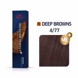 Wella Koleston Perfect Me+ Deep Browns 4/77 Châtain Marron Intense 60ml