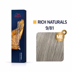 Wella Koleston Perfect Me+ Rich Naturals 9/81 Blond très Clair Perlé Cendré 60ml