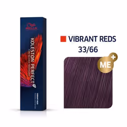 Wella Koleston Perfect Me+ Vibrant Reds 33/66 Châtain Foncé Intense Violine Intense 60ml, Marron, 33/66, Unisexe, 60 ml, Tous ...