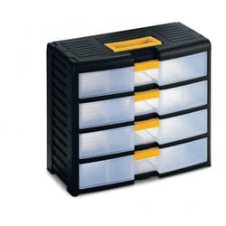 Terry Store-Age 42001 module de classement de bureau Plastique Noir, Translucide, Jaune