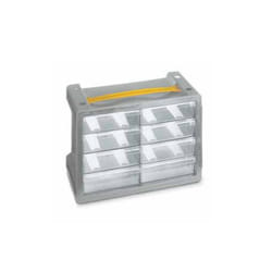 Terry Store-Age Poker Boîte pour petites pièces Gris, Transparent