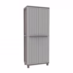 Terry Store-Age JWood 268, Placard de rangement, Colonne, Armoire murale, 3 étagères, 2 portes(s), Gris, Taupe