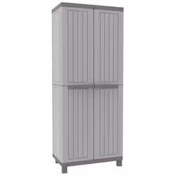 Terry Store-Age C- Wood 3680, Armoire de rangement, Colonne, Armoire murale, 3 étagères, 2 portes(s), Taupe