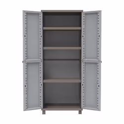 Terry Store-Age J Rattan 268, Placard de rangement, Colonne, Armoire murale, 3 étagères, 2 portes(s), Taupe
