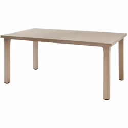 Ercole est une table d'extérieur, entièrement réalisée en technopolymère avec un plateau à lamelles, qui meuble avec raffinem ...