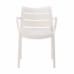 SCAB Giardino Sunset chaise d'extérieur Dîner Siège rigide Dossier rigide Technopolymère Blanc