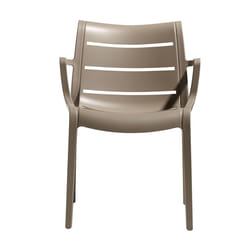 SCAB Giardino Sunset chaise d'extérieur Dîner Siège rigide Dossier rigide Technopolymère Taupe