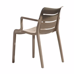 SCAB Giardino Sunset chaise d'extérieur Dîner Siège rigide Dossier rigide Technopolymère Taupe