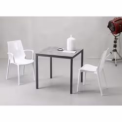 SCAB Giardino Vanity chaise d'extérieur Dîner Siège rigide Dossier rigide Polycarbonate (PC) Transparent