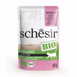 Schesir 01064430, Adulte, Toutes races, Porc, 85 g, Sans grain, Pas de couleurs artificielles