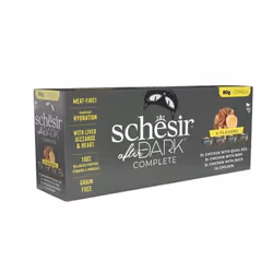 Schesir 21119904, Adulte, Toutes races, Bœuf, Poulet, Canard, Quail egg, 80 g, Sans grain