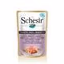 Pâtée pour Chat - SCHESIR - Jambon - 50 g - 100% Naturel - Sans Colorants