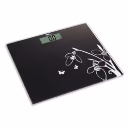 Melchioni Flat N, Pèse-personne électronique, 150 kg, 100 g, Noir, Blanc, kg, Carré