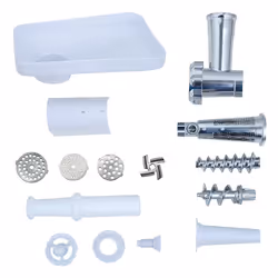 Melchioni 118420214 hachoir 250 W Gris, Acier inoxydable, Blanc - Vue supplémentaire 4