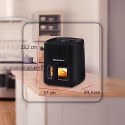 Melchioni 118340045 Friteuse à air chaud 5L 1500W Noir - Vue supplémentaire 2