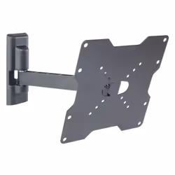 Meliconi ER200, 50 x 50 mm, 200 x 200 mm, -5 - 25°, -45 - 45°, Métal, Noir