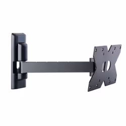 Meliconi ER120, 75 x 75 mm, 200 x 100 mm, -5 - 25°, -45 - 45°, Métal, Noir