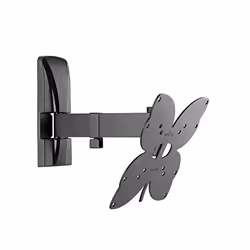 Meliconi Slimstyle Plus 200SR, 200 x 100 mm, 200 x 200 mm, -20 - 20°, -45 - 45°, Métal, Noir