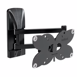 Meliconi Slimstyle Plus 100-200 Spin SDR, 109,2 cm (43"), 75 x 75 mm, 100 x 200 mm, -10 - 20°, 90°, Noir