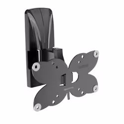 Meliconi SlimStyle Plus 100-200 SPIN ST, 35,6 cm (14"), 109,2 cm (43"), 75 x 75 mm, 100 x 200 mm, 30°, Noir