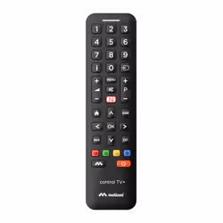 Meliconi Control TV+, TV, IR Wireless, Appuyez sur les boutons, Noir