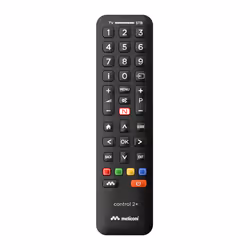 Meliconi Control 2+, TV, Boitier décodeur TV, IR Wireless, Appuyez sur les boutons, Noir