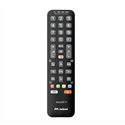 Meliconi - Télécommande universelle EASYTEL 4 pour 4 appareils TV SAT TNT DVD BOX - 100% fonctions dorigine - Touche Netflix