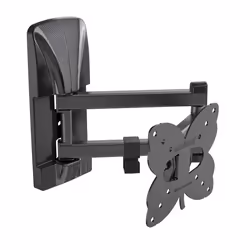 Meliconi SLIMSTYLE PLUS 100 SDR CG, 50 x 50 mm, 100 x 100 mm, -20 - 20°, 90°, Métal, Noir