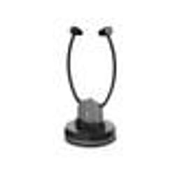 Meliconi 497339 écouteur/casque Sans fil Stéthoscope TV Socle de chargement Noir, Gris