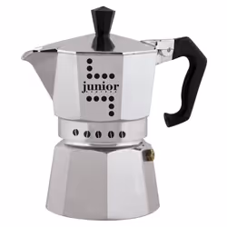 Bialetti Junior Cafetière à moka Noir, Argent