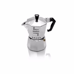 Bialetti Junior Cafetière à moka Noir, Argent